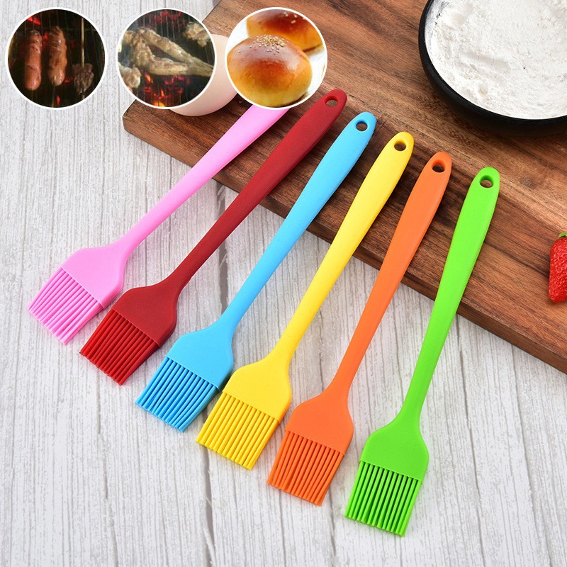 Dụng cụ làm bánh: Cây Spatula breadleaf Phới dẹt trộn bột, đánh trứng silicon 21cm, 28cm chịu nhiệt