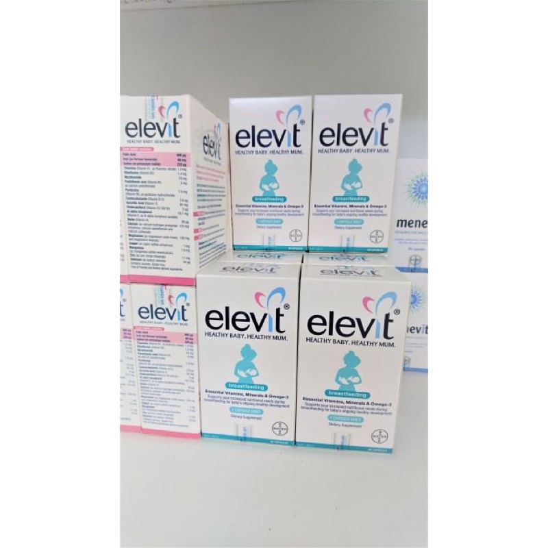 Elevit Sau Sinh cho Mẹ, Elevit Bú, Elevit Breastfeeding 60 viên (Date 2023) - vitamin thực phẩm chức năng úc