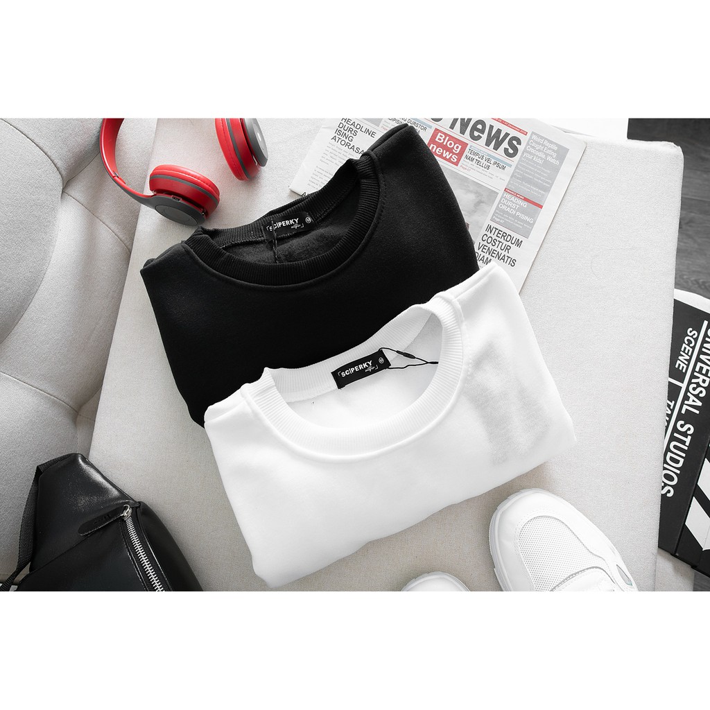 Áo Nỉ Swearter Trơn Unisex - Kiểu dáng đơn giản - Dễ dàng phối đồ
