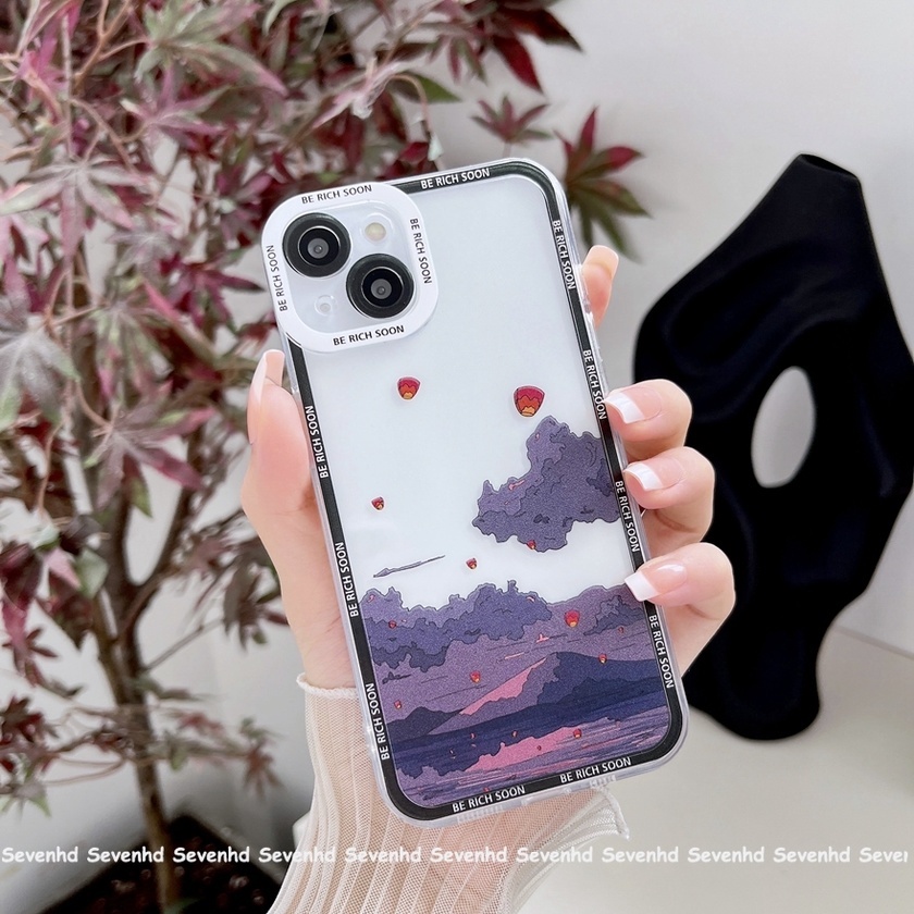 Ốp Điện Thoại Họa Tiết Ngọn Núi Thời Trang Cho iPhone 13 12 11 Pro Max SE2020 X XR XS Max 8 7 6 6s Plus