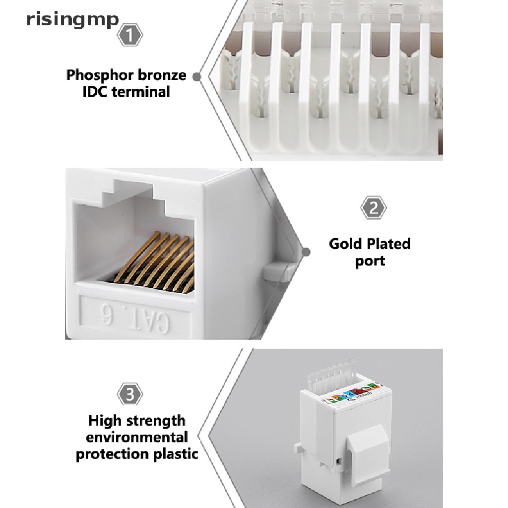 Đầu Nối Dây Cáp Mạng Lan RJ45 Cat6 UTP Chuyên Dụng Chất Lượng Cao ♨Trên đó