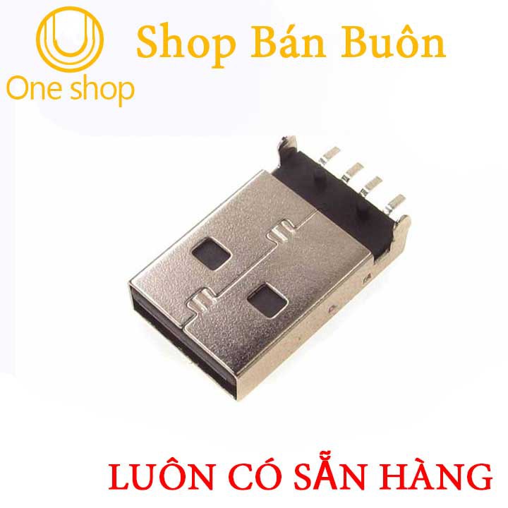 Cổng USB A Đực Chân Dán 4P V2