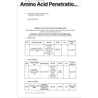 Sữa Rửa mặt Weilaiya Amino Acid