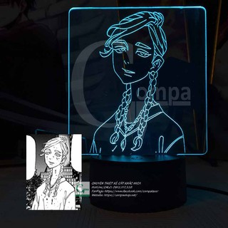 [ẢNH SHOP TỰ CHỤP] Đèn Ngủ Tokyo Revengers Takashi Mitsuya Type 02 ATKR0902 16 màu tùy chỉnh