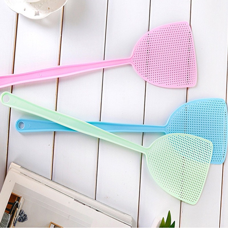 Vợt đập ruồi có tay cầm dài siêu tiện dụng Chất liệu bằng nhựa mềm an toàn thân thiện Orange Shop