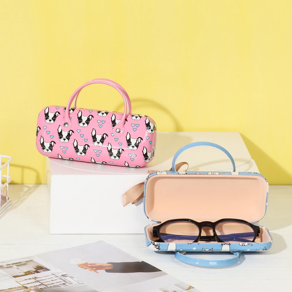 Hộp Đựng Mắt Kính Cỡ Lớn Chống Thấm Nước In Họa Tiết Hoạt Hình Dễ Thương Cho Bé