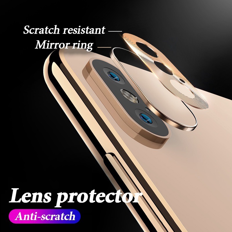 Ốp dán bảo vệ camera bằng hợp kim thích hợp cho Iphone 7 8 Se2 Plus X Xr Xs 11 12 Pro Max