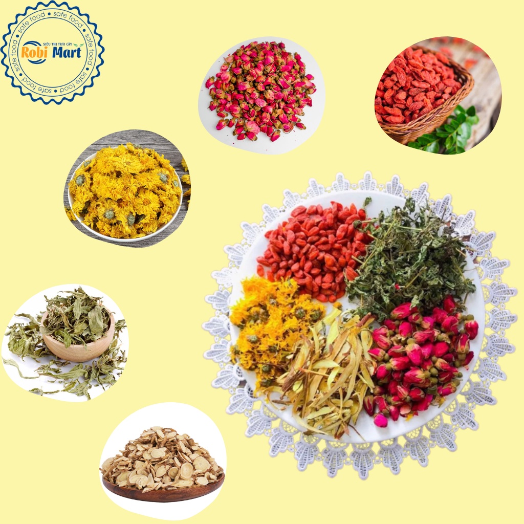 Trà hoa hồng ngũ vị giảm cân đẹp da 5 vị (set 10 gói, 20 gói, 30 gói)