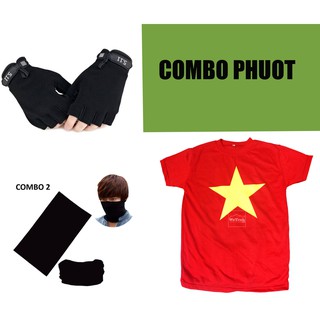 Combo găng tay 5.11, khăn đa năng và áo Việt Nam