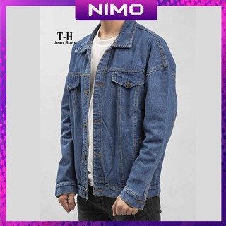 Áo Khoác Jean Trơn Nhiều Màu Unisex, Áo Khoác Bò ulzzang cá tính - Nimo Jeans