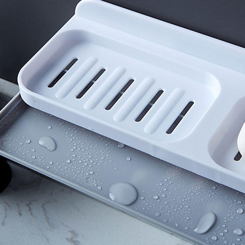 JARRED Khay Đựng Xà Phòng Hai Tầng Dạng Móc Hít Chân Không Gắn Tường Nhà Tắm