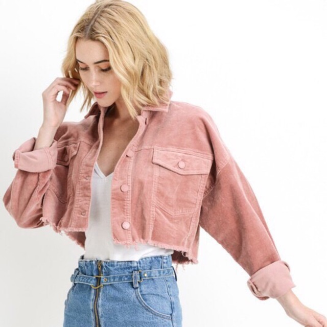 Áo khoác croptop xuất xịn