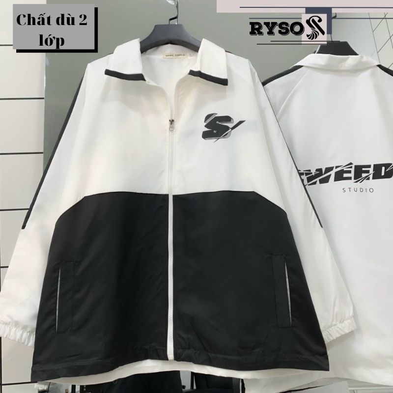 Áo khoác gió SWEEDER chất dù 2 lớp dày dặn phong cách năng động