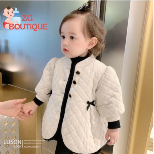 Áo khoác bé gái, áo khoác dáng dài phong cách Hàn Quốc dành cho bé yêu ZG Boutique size từ 8 đến 16kg