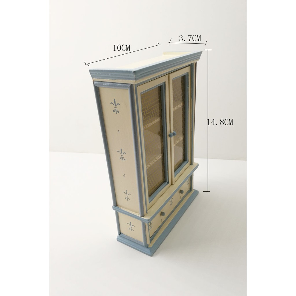 Minithing trang trí mô hình_Tủ gỗ (1:12)