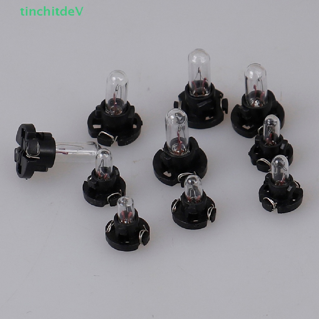 Bộ 5 Đèn LED T3 T4.2 Ánh Sáng Trắng Ấm Gắn Bảng Điều Khiển Xe Hơi