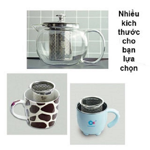 Bộ lọc trà bằng Inox 304 chuyên dụng cho ấm pha trà - HVL TEA