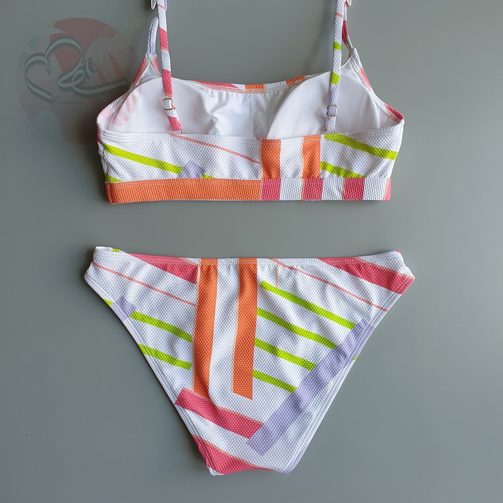 Bộ bơi hai mảnh hoạ tiết cắt cạnh ấn tượng Aero xuất khẩu Mỹ