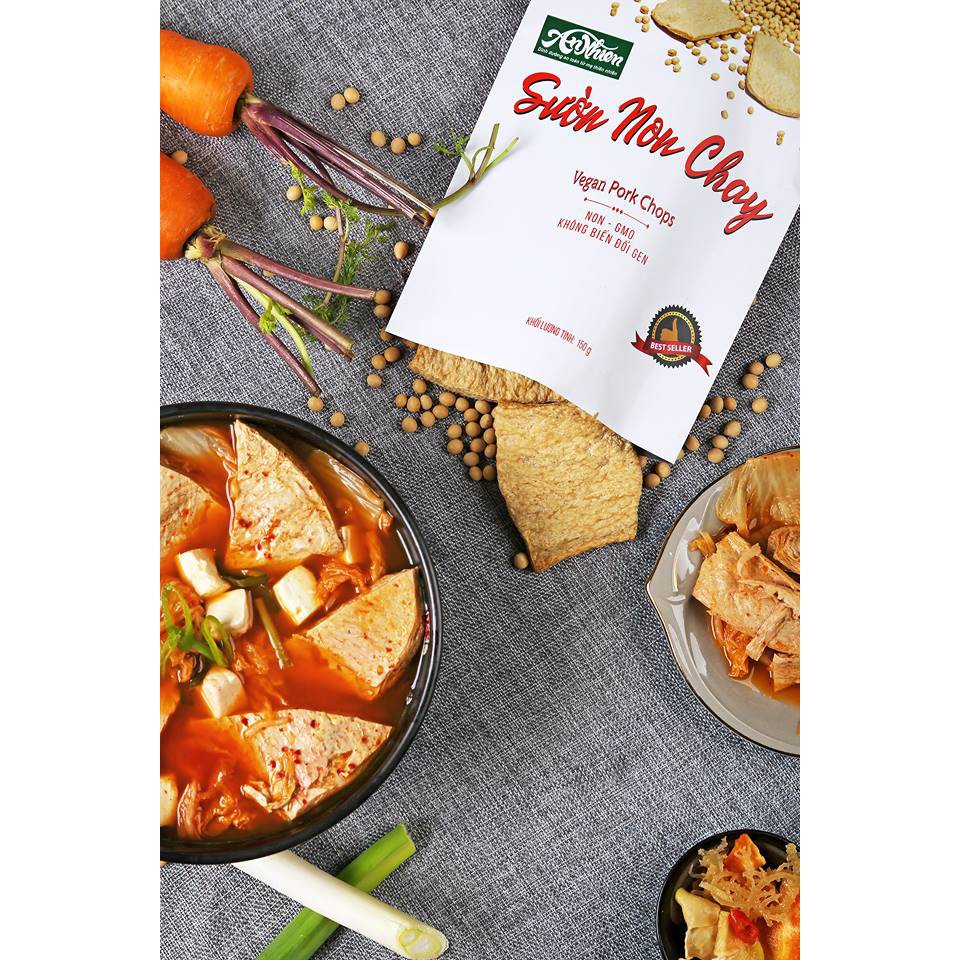[BÁN CHẠY NHẤT] Sườn Non Chay An Nhiên, Thịt Chay, Thực Phẩm Chay Dinh Dưỡng, Thuần Chay Healthy, Đồ Ăn Chay