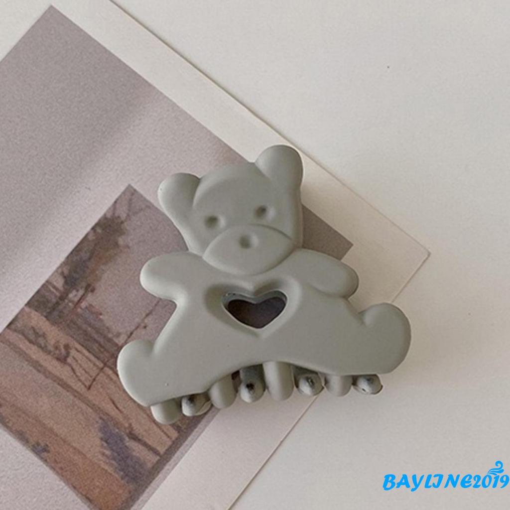 BAY-Kẹp bắt cá mập thiết kế rỗng chống trượt hình trái tim hoạt hình sáng tạo cho nữ