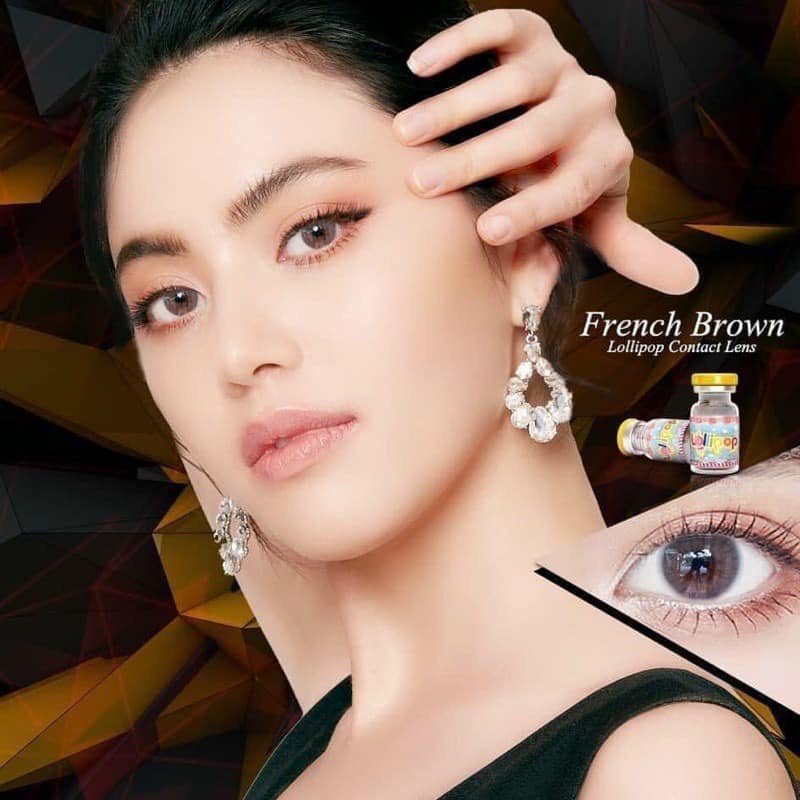 Kính áp tròng French Brown - Lens cận từ 0 - 10 độ