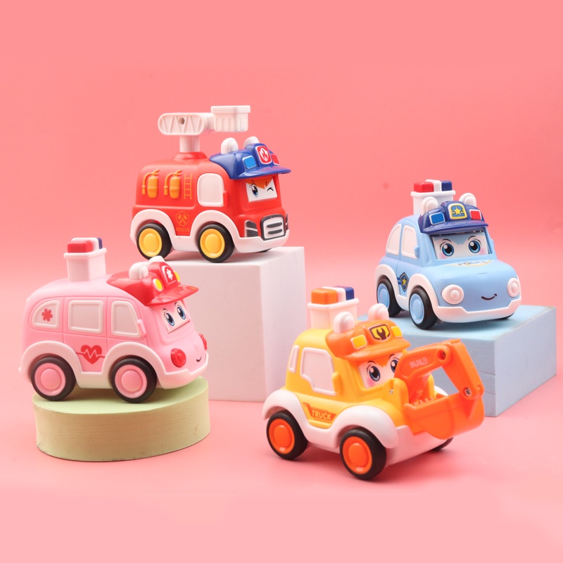 Ô tô đồ chơi xe cứu hộ Poli Car biểu đạt 3 nét mặt khác nhau chạy đà siêu dễ thương cho bé, quà tặng sinh nhật
