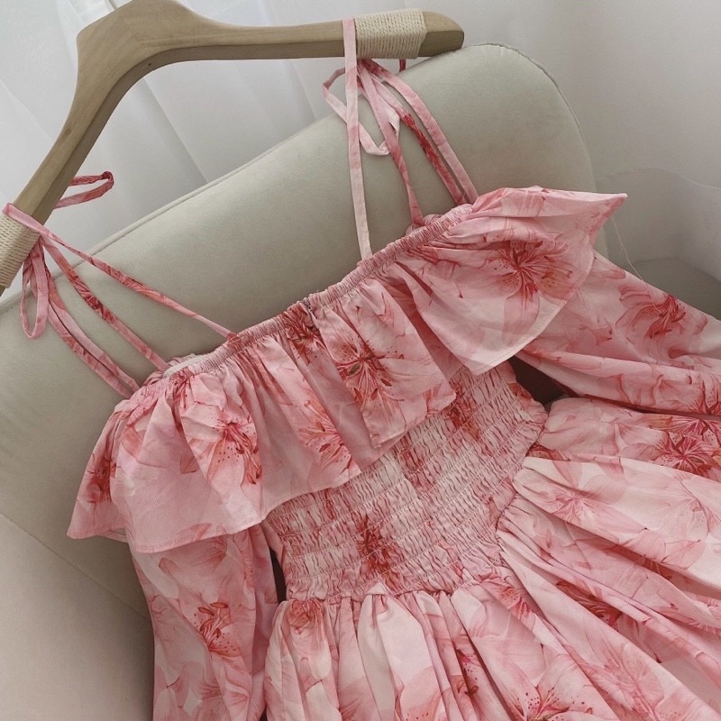 🦋Đầm Hoa Nhí Trễ Vai🦋