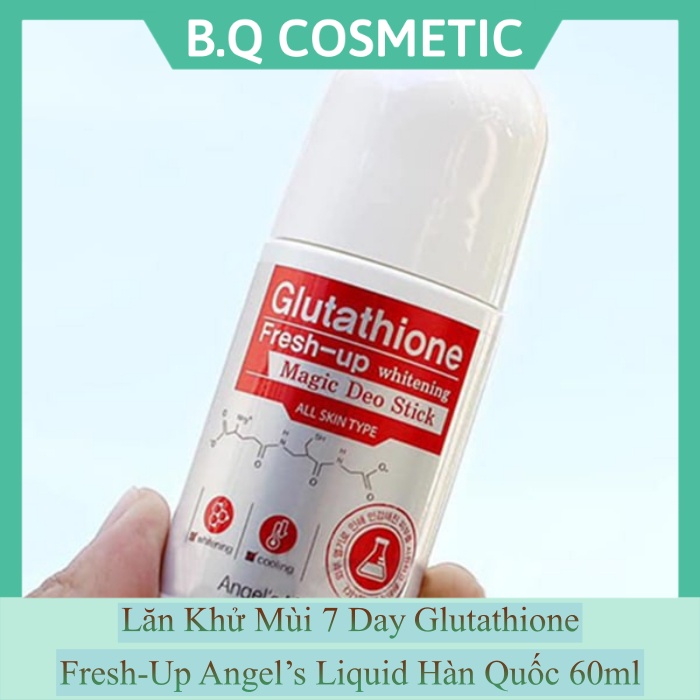 (Mẫu Mới) Lăn khử mùi 7day Glutathione Fresh-Up Angel’s Liquid Hàn Quốc 60ml