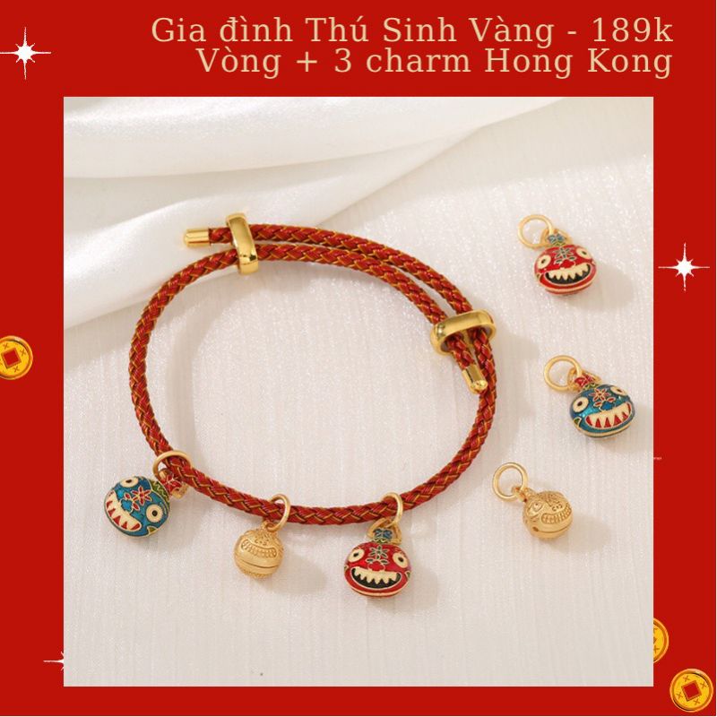 Vòng tay gia đình sinh vàng (đã trì chú)