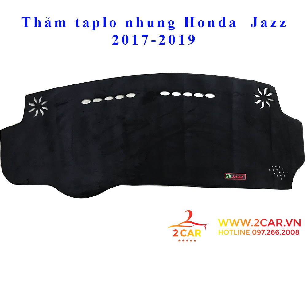 Thảm taplo Honda Jazz 2017- 2020 loại nhung lông cừu cao cấp