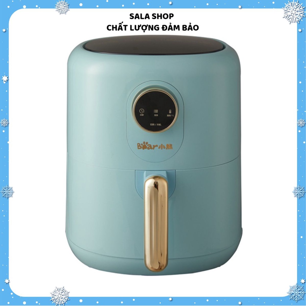 Nồi chiên không dầu Bear QZG-B14E1, 3.5L,chính hãng, dùng để nướng thịt, nướng bánh mì, quay thực phẩm, nồi chiên điện