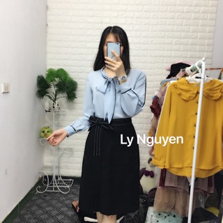 ÁO SƠ MI LỤA THIẾT KẾ SIÊU XINH (ẢNH THẬT 100%)