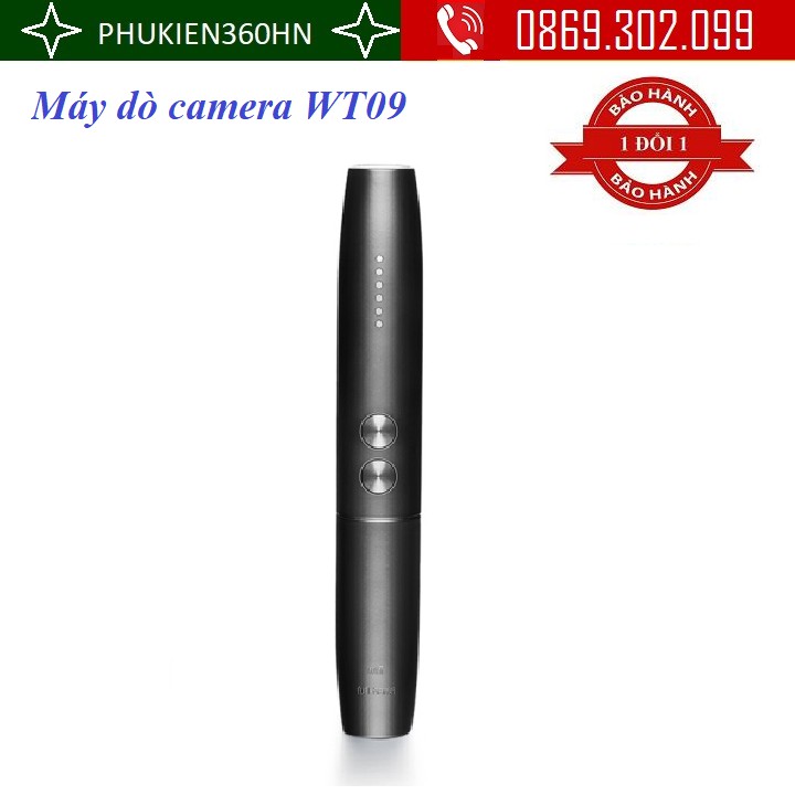 [Mã 155ELSALE giảm 7% đơn 300K] Máy Dò Phát Hiện Theo Dõi Camera, GPS, Nghe Lén, Định Vị Detector HUITIAN WT09