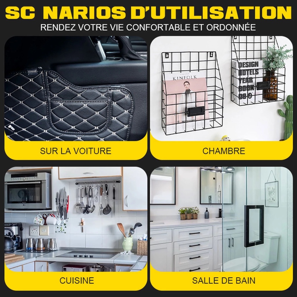 Miếng Dán Cố Định Thảm Lót Sàn Xe Hơi Chống Trượt Đa Năng Tiện Dụng
