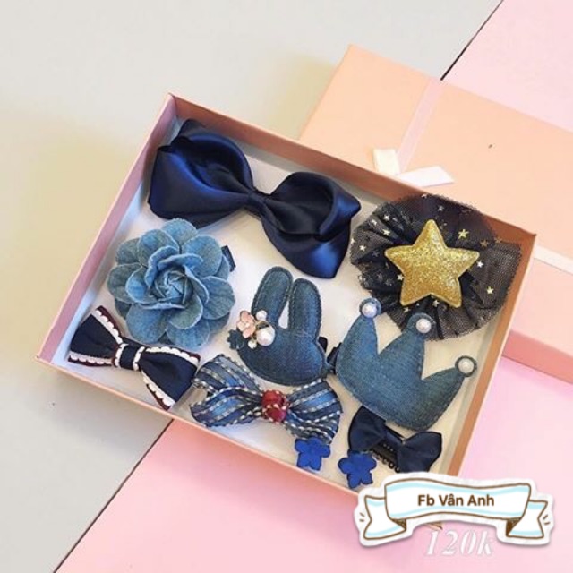 Set kẹp tóc cho bé gái