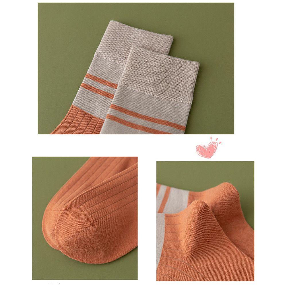 BSUNS Tất Cotton Hoạ Tiết Kẻ Sọc Phong Cách Giáng Sinh