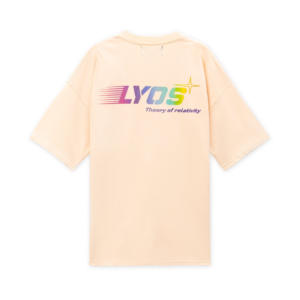 Áo Thun LYOS Gradient Logo Đen/Trắng/ Kem