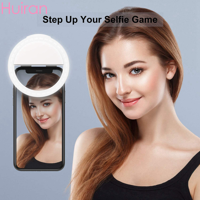 Đèn Led Neon Dạng Vòng Tròn Gắn Điện Thoại Hỗ Trợ Chụp Ảnh Selfie