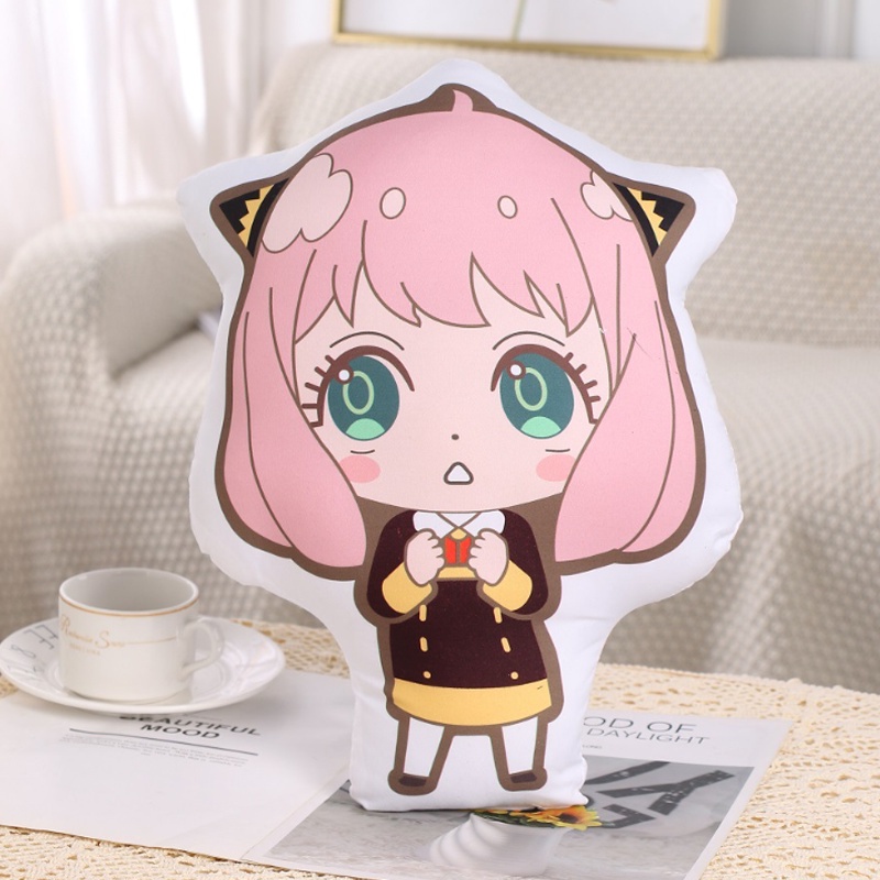 Gối nhồi bông in hình nhân vật hoạt hình SpyxFamily Anya Loid Yor Forger 40cm