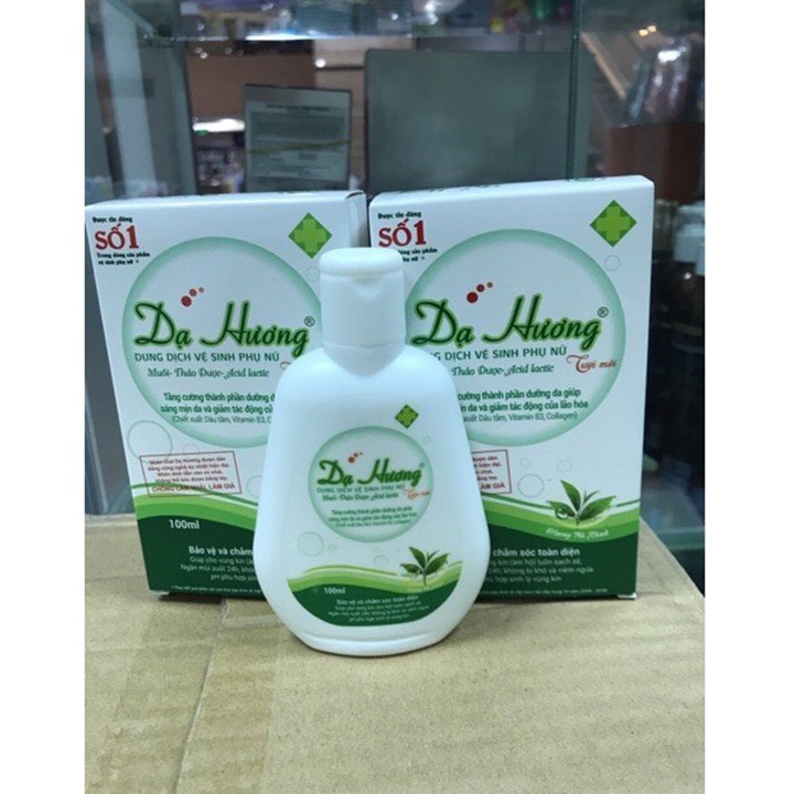 Dung dịch vệ sinh phụ nữ Dạ Hương Xanh Lá (Trà Xanh) 100ml  - Coastlinecare Pharmacy