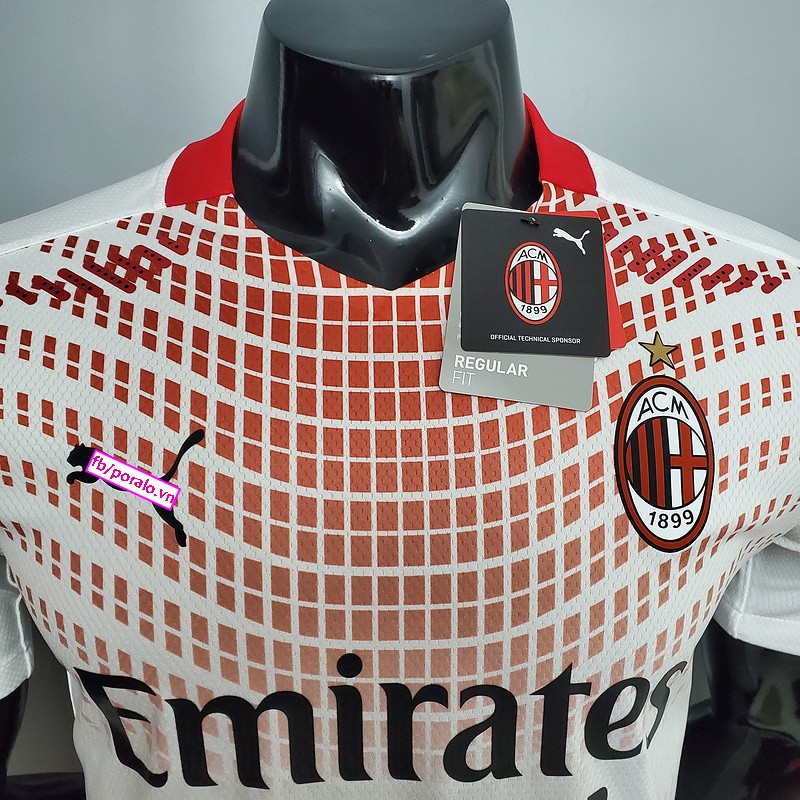 BỘ ÁO ĐẤU CLB AC MILAN SÂN KHÁCH 2020/21 BẢN PLAYER CAO CẤP