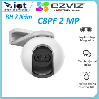 Camera IP Wifi xoay 360 độ ngoài trời có màu đêm EZVIZ C8PF zoom 8x-Báo động,Hàng chính hãng,Bảo hàn