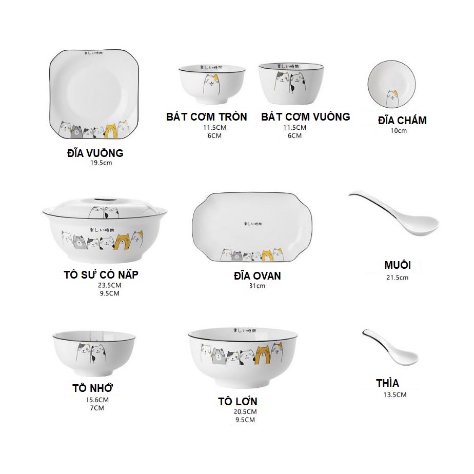 Set mèo vàng 35 chi tiết