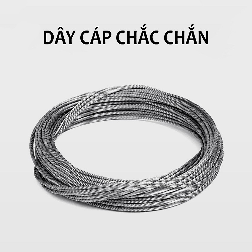 Dây Phơi Quần Áo Chung Cứ-Chất Liệu ABS Và Dây Cáp Chắc Chắn, Kéo Dài 4,2m, Chịu Lực 20kg, Tiện Lợi Cho Không Gian Nhỏ