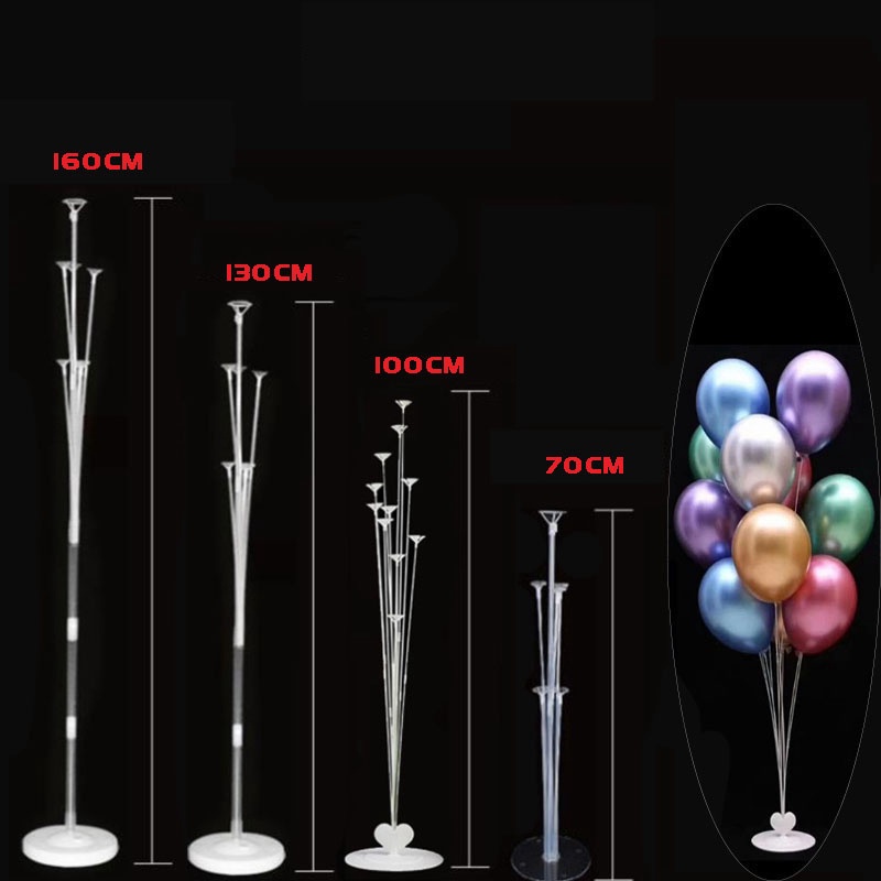 1 Bộ Giá Đỡ Gắn Bong Bóng Bằng Nhựa Trong Suốt 70cm Trang Trí Tiệc Sinh Nhật