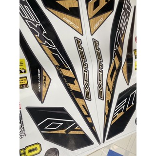 Tem rời exciter 150 2020 đen trắng đồng