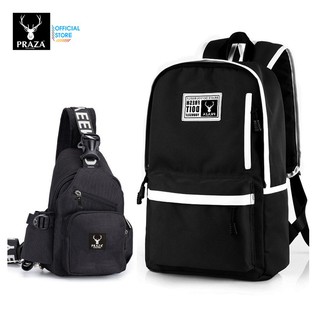 [VIP] Combo Balo Hàn Quốc & Túi Đeo Chéo Praza - HBL160DC108