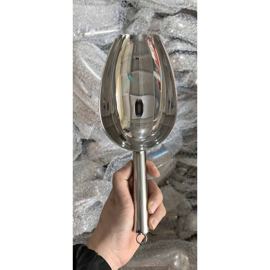 Muôi múc đá inox 304 , Muôi múc hạt inox 304 cao cấp không gỉ