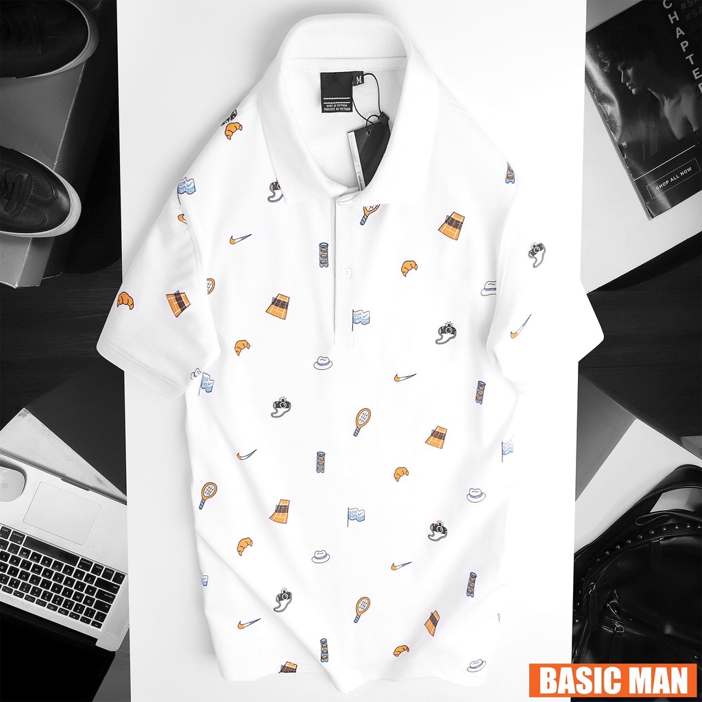 Áo polo nam big size 3xl 90kg thoải mái Pegasus Travel - Họa tiết trẻ trung, sang trọng