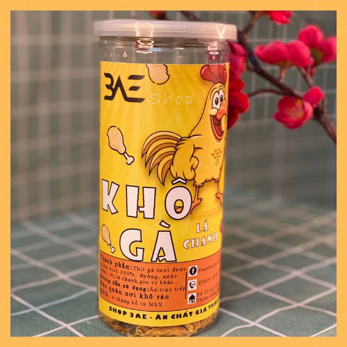 [Mã GROXUAN1 giảm 8% đơn 150K] Khô gà lá chanh xé cay loại 300g đồ ăn vặt ngon shop 3AE Hà Nội | BigBuy360 - bigbuy360.vn